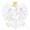 Dekoracje ozdoby szkolne patriotyczne - Orzeł biały (1 element jednostronny, A3)