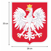 Dekoracje ozdoby szkolne patriotyczne - Godło Polski (1 element dwustronny, A3) 