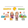 Dekoracje szkolne i przedszkolne - Udanych wakacji - napis dekoracyjny XL (13 elementów, jednostronne)