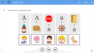 mTalent Czytanie. Litery. Zestaw multimedialnych ćwiczeń do nauki i różnicowania drukowanych i pisanych liter polskiego alfabetu dla uczniów posługujących się językiem obcym lub uczących się języka polskiego jako obcego