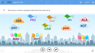 mTalent Czytanie. Litery. Zestaw multimedialnych ćwiczeń do nauki i różnicowania drukowanych i pisanych liter polskiego alfabetu dla uczniów posługujących się językiem obcym lub uczących się języka polskiego jako obcego