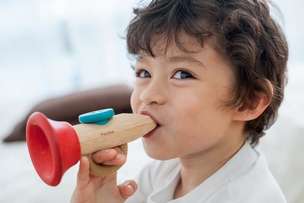 Drewniany gwizdek instrument Kazoo