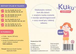 Kuku sylabowe. Program nauki czytania Moje sylabki - edukacyjna gra karciana