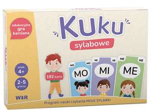 Kuku sylabowe. Program nauki czytania Moje sylabki - edukacyjna gra karciana
