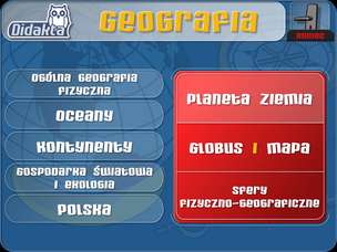Didakta. Geografia - multimedialny program edukacyjny dla szkół podstawowych (wersja elektroniczna, bezterminowa licencja na 20 stanowisk PC) - wersja polska PL