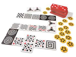 Sensoryczne domino - gra dotykowo-wizualna