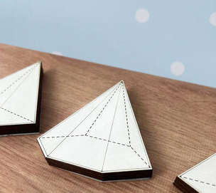 Stemple edukacyjne Figury geometryczne - ostrosłupy (ZESTAW 3 stempli)