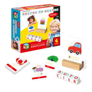 Kostka po kostce. Pisanie (6 kostek) - zabawka edukacyjna Montessori (1)