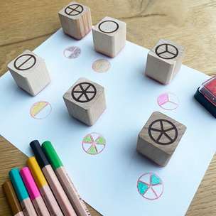 Stemple ułamkowe - komplet 12 sztuk