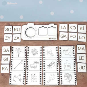 Sylabowy aparat fotograficzny - komplet 6 szt.