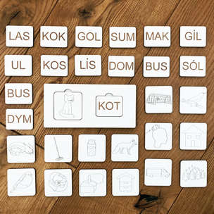 Układanka sylabowa cz. 5 - zestaw do nauki czytania