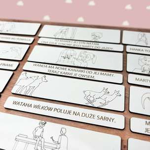 Układanka zdania z sylab prymarnych cz. 4 - zestaw do nauki czytania (1)