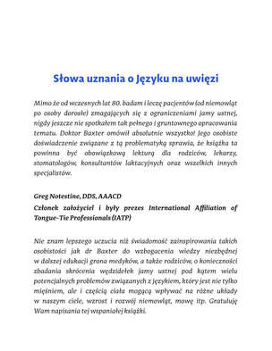 Język na uwięzi. Jak niewielka struna pod językiem wpływa na proces karmienia, mowę, jedzenie i wiele innych aspektów naszego życia