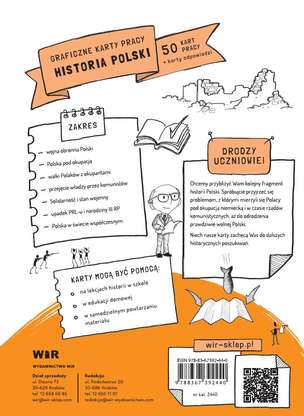 Historia Polski. Graficzne karty pracy dla klasy 8