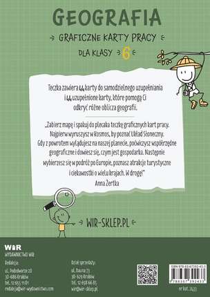 Geografia. Graficzne karty pracy dla klasy 6