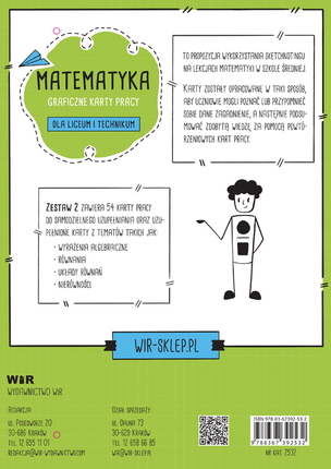 Matematyka. Graficzne karty pracy dla liceum i technikum. Poziom podstawowy. Zestaw 2
