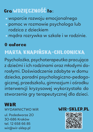 Wdzięczność. Gra terapeutyczna dla dzieci