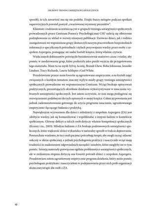 Grupowy trening umiejętności społecznych dla dzieci i młodzieży z zespołem Aspergera