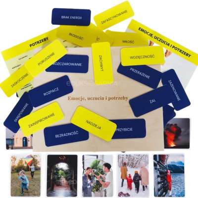 Emocje, uczucia i potrzeby - narzędzie terapeutyczne + karty metaforyczne wzmacniające kompetencje emocjonalno-społeczne