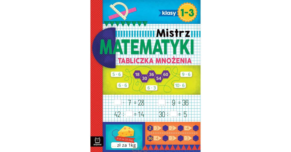 Mistrz matematyki klasy 1-3. Tabliczka mnożenia - Eduksiegarnia.pl