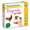 Montessori. Przyroda tu i tam - książka + karty sensoryczne