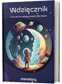 Wdzięcznik - kreatywny dziennik i ćwiczenia wdzięczności dla dzieci (okładka kosmos)