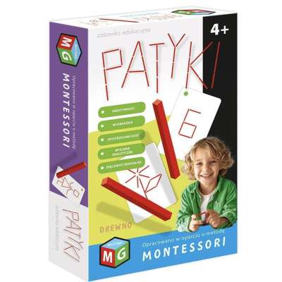 Patyki - zabawka edukacyjna Montessori