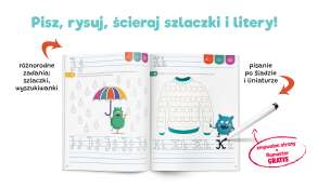 Kapitan Nauka. Bazgraki. Nauka pisania. Szlaczki i litery. Ćwiczenia