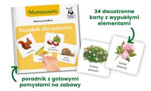 Montessori. Przyroda tu i tam - książka + karty sensoryczne