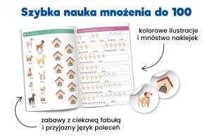 Kapitan Nauka. Tabliczka mnożenia - łamigłówki i zabawy matematyczne + 98 naklejek