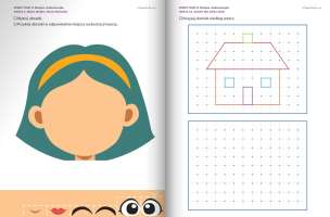 Pewny Start. Poziom E. Karty pracy (Czytanie, pisanie. Plastyka, grafomotoryka) - ZESTAW