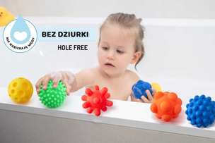 Piłki sensoryczne Tullo Sensorki. Bez dziurki - zestaw 5 sztuk