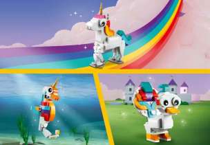LEGO Creator 3w1. Magiczny jednorożec