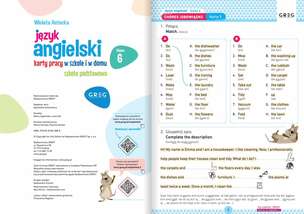 Język angielski. Karty pracy w szkole i w domu. Klasa 6