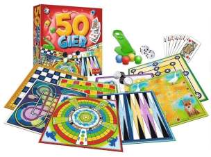 50 gier - zestaw klasycznych gier planszowych
