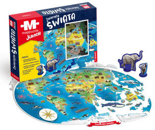 Mappuzzle Junior. Zwierzęta Świata - puzzle edukacyjne