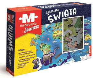 Mappuzzle Junior. Zwierzęta Świata - puzzle edukacyjne