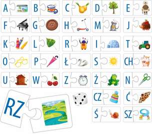 Poznaję literki - puzzlowa układanka dla najmłodszych