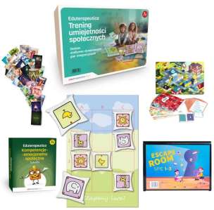 Eduterapeutica Lux. Trening Umiejętności Społecznych. Zestaw stolikowo-dywanowych gier integracyjnych