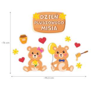 Dekoracje przedszkolne - Dzień Pluszowego Misia (11 elementów)
