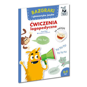 Kapitan Nauka. Bazgraki i gimnastyka języka. Ćwiczenia logopedyczne + 50 naklejek