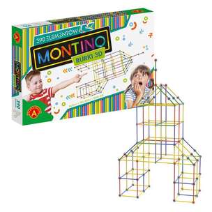 Montino. Rurki 3D (390 elementów) - kreatywny zestaw do budowania i zabawy