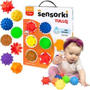 Piłki sensoryczne Sensorki bez dziurki - zestaw 8 sztuk