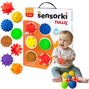 Piłki sensoryczne Sensorki bez dziurki - zestaw 8 sztuk