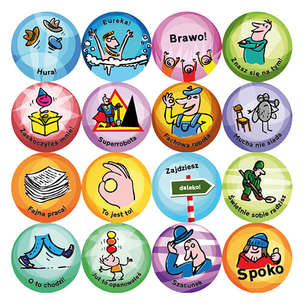 Zachętki i motywce. 192 naklajki motywacyjne z bohaterami najpopularniejszych programów komputerowych (różowe)