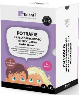 mTalent Potrafię. Niepełnosprawność intelektualna Pakiet Ekspert (części 1 + 2) - program multimedialny