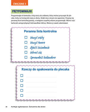 Funkcje wykonawcze. Ćwiczenia dla dzieci