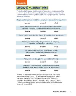 Uważność. Ćwiczenia dla dzieci w wieku 8–12 lat. Ponad 60 zadań pomagających osiągnąć spokój i skupienie oraz dokonywać dobrych wyborów