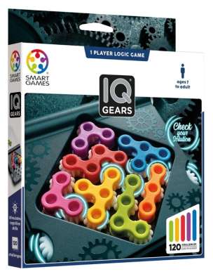 Smart Games. IQ Gears IUVI Games - układanka logiczna dla 1 gracza