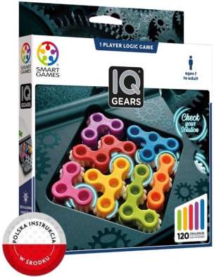 Smart Games. IQ Gears IUVI Games (ENG) - układanka logiczna dla 1 gracza